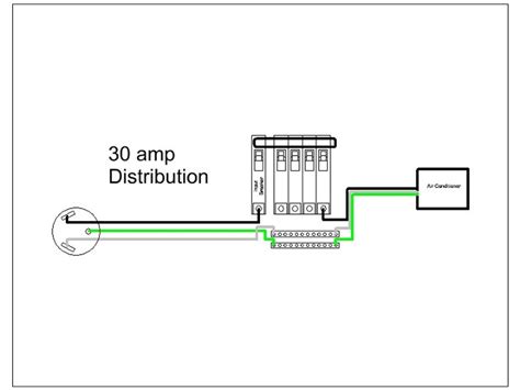 wiring diagram  amp rv receptacle