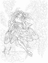 Coloring Pages Adult Drawing Drawings Mitzi Wiuff Sato Books Fairy Vine Colorful Artist Cool Print Wisteria Sketches sketch template