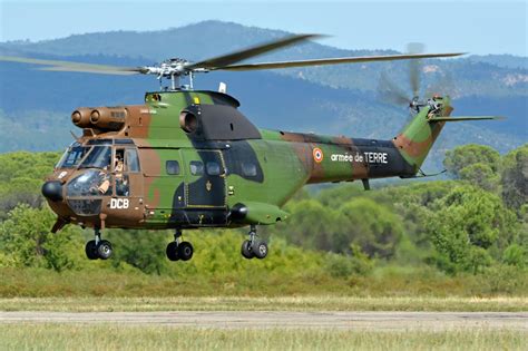 french army sa puma helicopter  alat  anniversary airshow le luc  military
