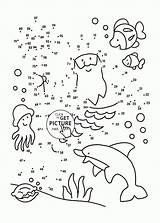 Undersea Wuppsy Graders Counting sketch template