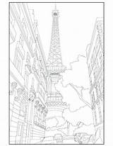 Eiffel Tower Coloring Pages Getdrawings sketch template