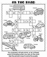 Kids Crossword Puzzle Puzzles Activity Road Worksheets Sheets Printable Activities Coloring Dover Grade Word Fun Pages Book Publications Science Travel sketch template