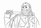Jason Coloring Pages Friday Myers Michael 13th Printable Freddy Voorhees Krueger Mask Drawing Horror Print Color Halloween Sheets Activityshelter Kids sketch template