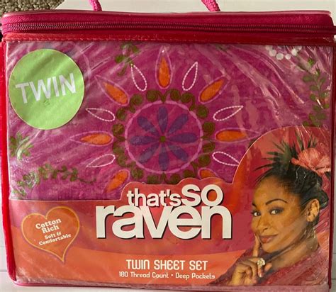 Nib Pink Disney Thats So Raven Twin Cotton Rich 3 Pc Sheet Set Girls