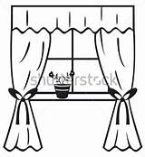 Window Clipart Curtain Curtains Clip Clipground Clipartmag sketch template