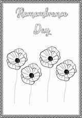 Colouring Remembrance sketch template