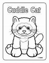 Coloring Cuddle Pages Webkinz Cat Webkinznewz Ganzworld 388px 47kb sketch template