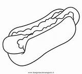 Wurstel Hotdog Wurstchen Speisen Malvorlage Colorare Alimenti Lebensmittel Trinken Essen Ausmalen Kategorien sketch template