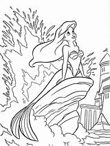 Ariel Melody Pages Coloring Getcolorings sketch template