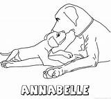 Annabelle Naam sketch template