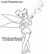 Tinkerbell Coloring Pages Disneyland Printable sketch template