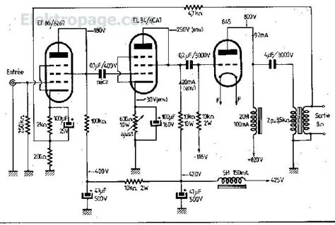 guitar tube amplifier schematic