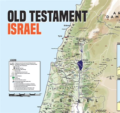 Poster Map Of Old Testament Israel For Australasian