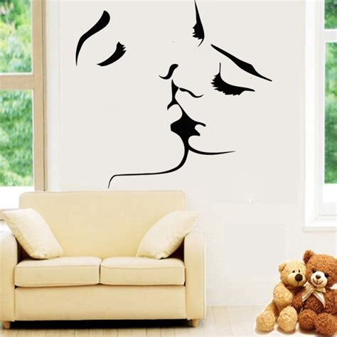 best selling kiss wall stickers home decor wedding decoration living