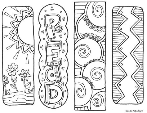 create   bookmark  coloring pages trendedecor
