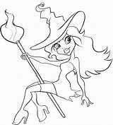 Coloring Pages Witch Scary Getcolorings Printable sketch template