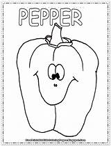 Chili Pepper sketch template
