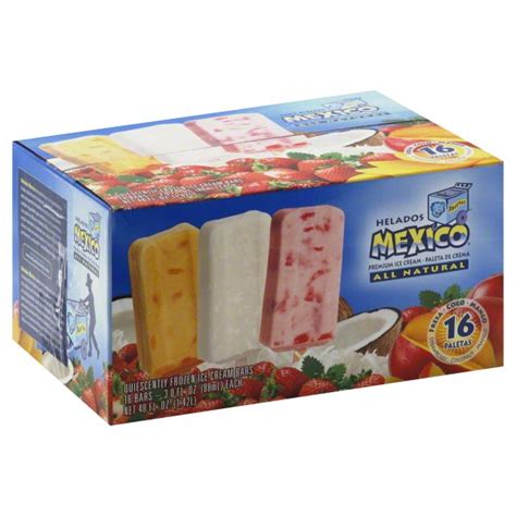 Tropicale Foods Helados Mexico Ice Cream Bars 16 Count
