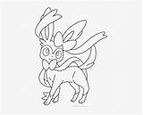 Sylveon Coloring Pokemon Pages Printable Seekpng sketch template