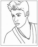 Justin Bieber Coloring Pages Colouring Printable Print Library Clipart Coloringhome Books Popular sketch template