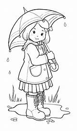 Rain Coloring Pages Printable Rainy Kids Drawing Color Colouring Momjunction Print Sheets sketch template