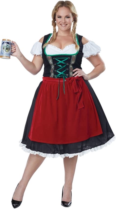 Plus Size Oktoberfest Fraulein Costume Plus Size Beer