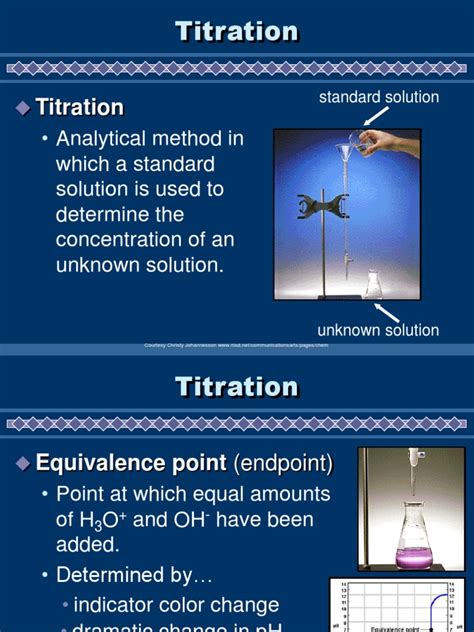 titration  titration chemistry