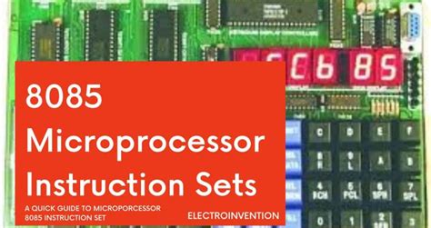 instruction set instruction sets   microprocessor