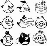 Angry Birds Coloring Printable Pages Bird Pigs Green Ecoloringpage Colorear Colouring Characters sketch template