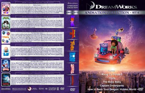 dreamworks animation collection set     custom dvd cover