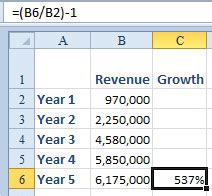 excel calculate  growth rate excel articles