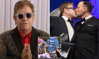 Elton John Supports Same Sex Marriage Vote Yes Campaign Daily Mail Online