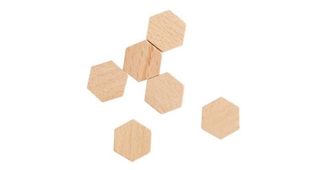 wood hexagon magnets set    world market decor   popsugar home photo