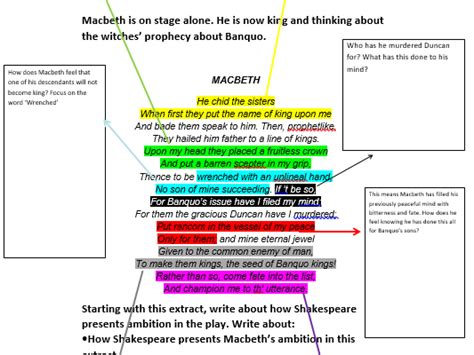 macbeth act 3 scene 1 scaffolded extract teaching resources