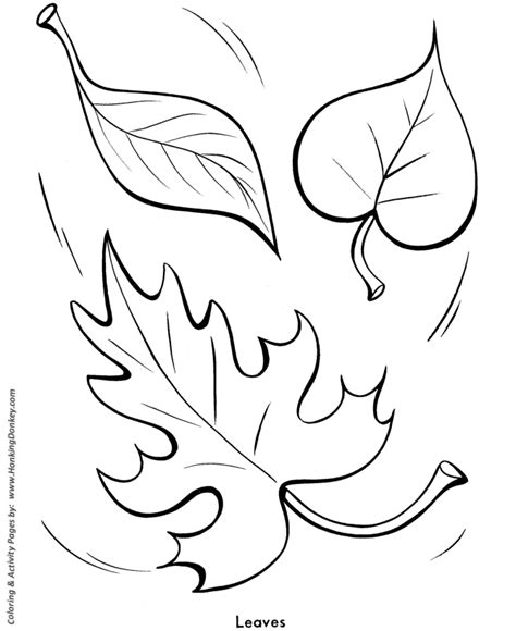easy shapes coloring pages  printable fall leaves easy coloring