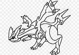 Zekrom Kyurem Pokémon sketch template