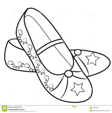 coloring page shoes coloring home