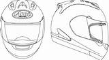 Helmet Bike Drawing Motorcycle Arai Helmets Sketch Vector Dirt Draw Drawings Line Parts Getdrawings Illustrator Glitter Accessories Paintingvalley Sketches Tattoo sketch template