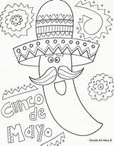Mayo Cinco Activities Sombrero Coloringpagesfortoddlers Everfreecoloring Doodles Thebalance Childrens sketch template