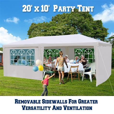 benefitusa  wedding party tent gazebo pavilion canopy buffet cater event  sidewalls