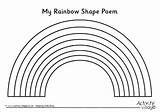 Rainbow Poem Template Shape Templates Rainbows Printables Become Member Log sketch template