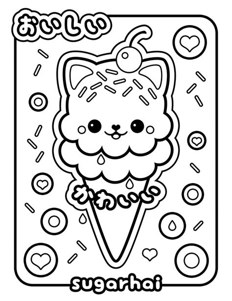 unicorn ice cream coloring pages