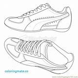 Coloring Shoes Nike Pages Shoe Soccer Drawing Air Running Mag Cleats Getdrawings Vans Puma Color Getcolorings Printable sketch template