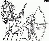 Native Bow Coloring American Indian Arrow Pages Tattoo Sketchite Sketch sketch template