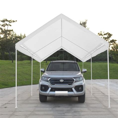 gdy    ft outdoor heavy duty carport car canopy portable steel garage tent  party