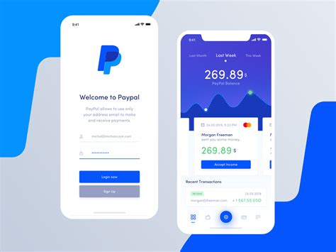 paypal redesign concept mobile  michal michanczyk  movade  dribbble