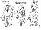 Potter Harry Coloring sketch template
