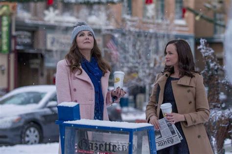 ahead of revival gilmore girls fans descend on the real stars