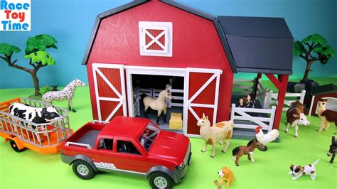 terra battat barn farm playset  fun animals toys youtube