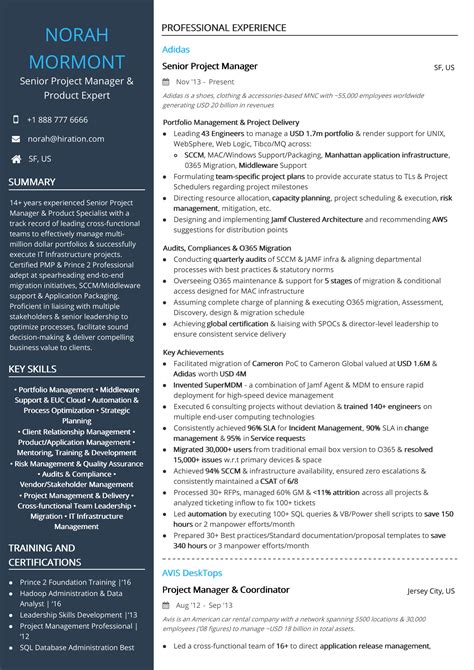 project management resume examples resume samples